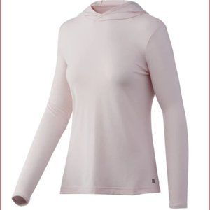 Huk Women's Pink UPF 50+ Sun Protection Pullover Hoodie Size XL